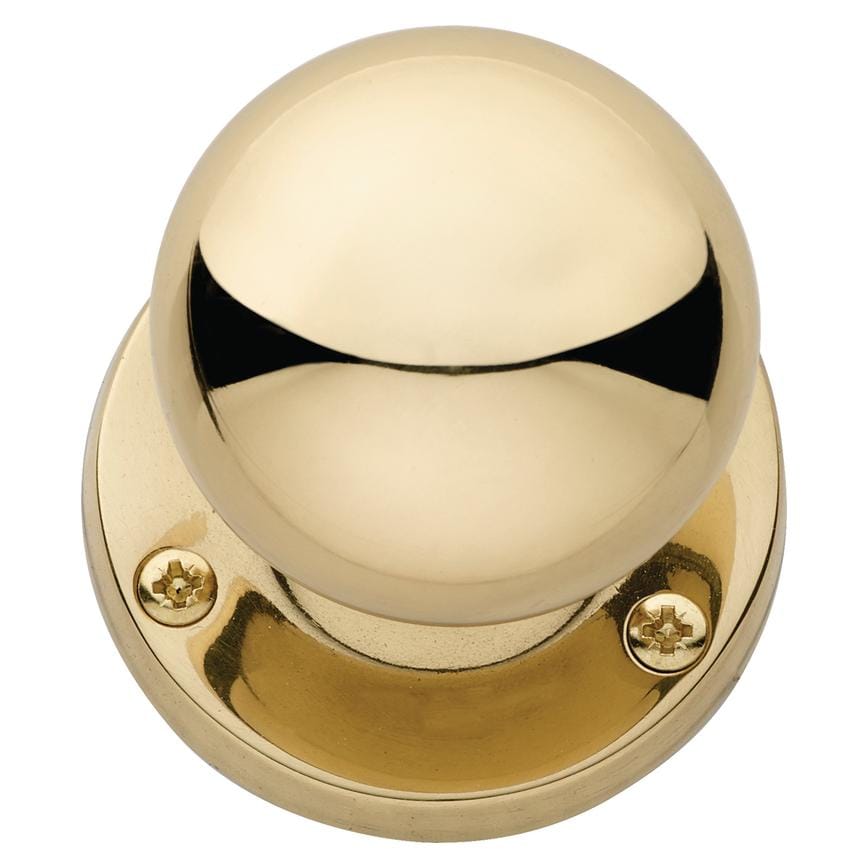 Victorian ball knob, polished brass