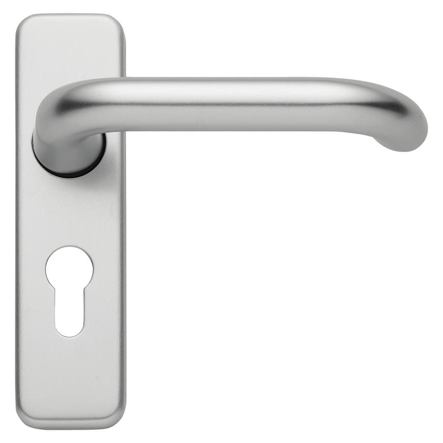 Hoppe round bar, satin aluminium
