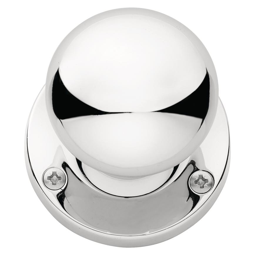 Victorian ball knob, polished chrome