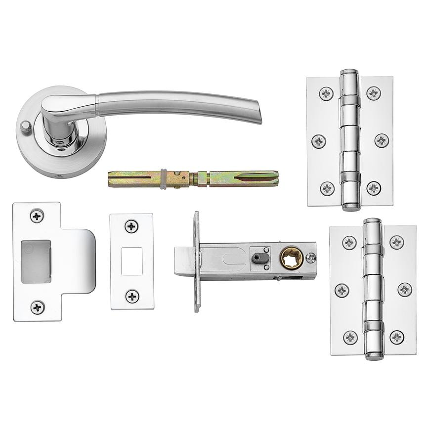 Newington privacy, chrome