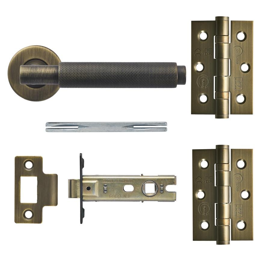 Iseo knurled, antique brass