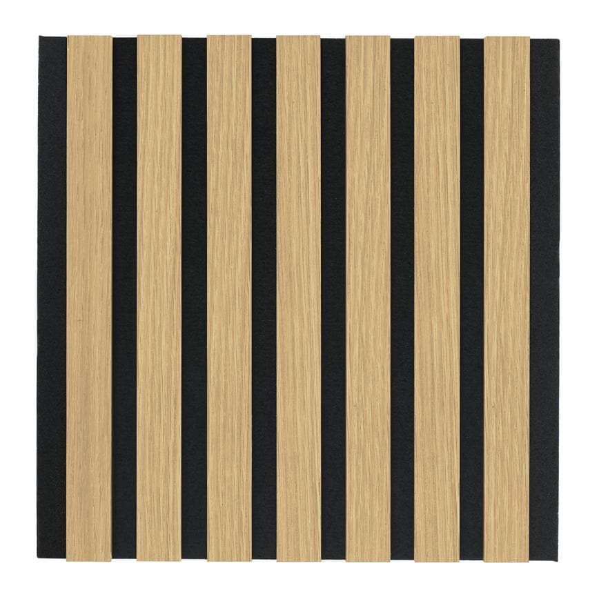 Oak acoustic slat panel